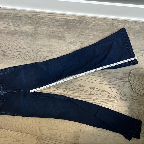 Abercrombie & Fitch Blue Flare Wide Leg Jeans - Picture 11 of 11